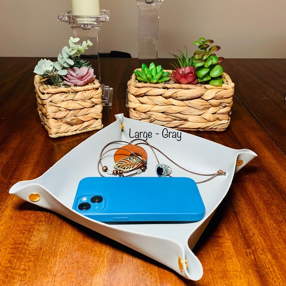 Snap Travel Valet Tray, Catchall, Vegan Leather - Picture 2 of 13